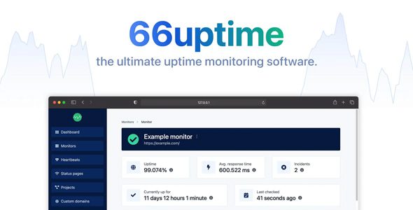 66Uptime 46.0.0 Extended – Cronjob Monitoring software
