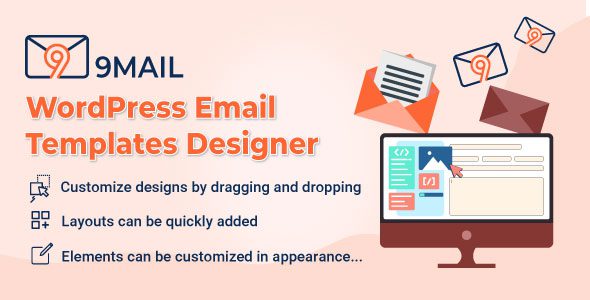 9MAIL 1.0.10 –  WordPress Email Templates Designer