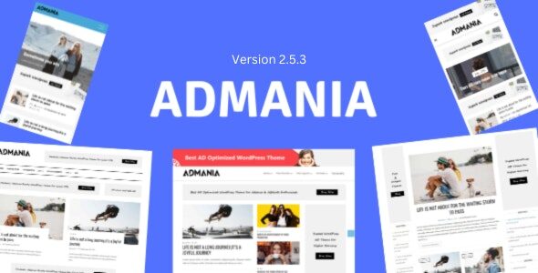 Admania 2.5.3 – Adsense WordPress Theme With Gutenberg Compatibility