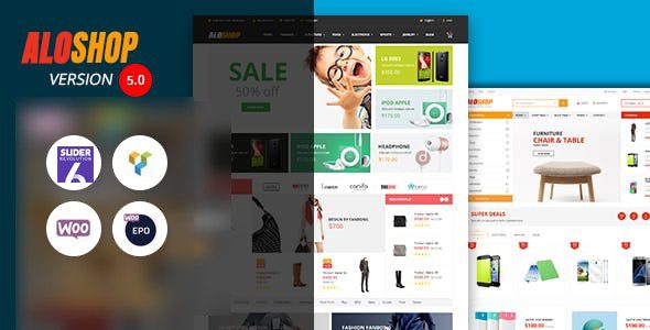 Alo Shop 6.4 – Mega Market RTL Responsive WooCommerce WordPress Theme