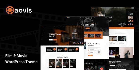 Aovis 1.1.8 – Booking Movie Tickets WordPress Theme