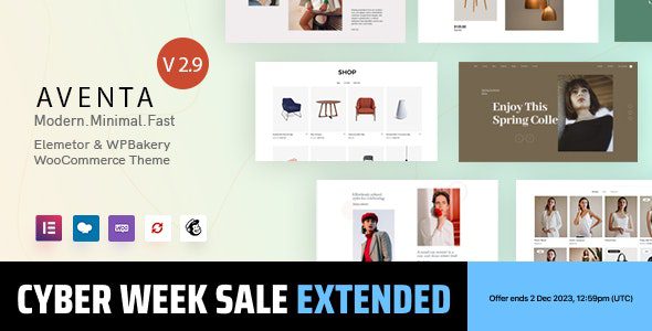 Aventa 2.9.6 – Minimal WooCommerce theme