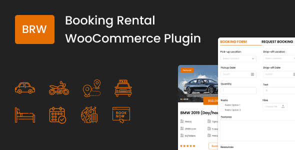 BRW 1.9.8 – Booking Rental Plugin WooCommerce