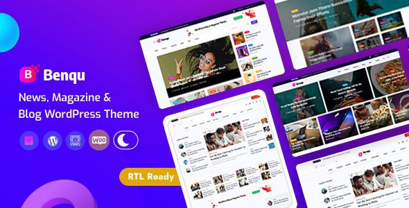Benqu 1.1.13 – Elementor NewsPaper & Magazine WordPress Theme