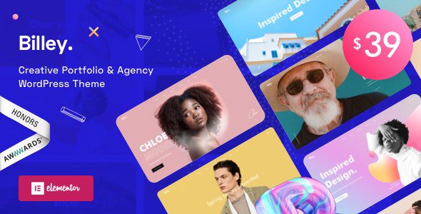 Billey 2.1.9 – Creative Portfolio & Agency Elementor WordPress Theme