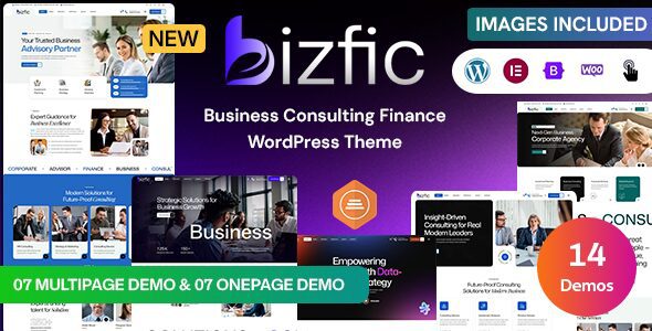 Bizfic 1.7.0 – Business Consulting & Financial Advisors Modern WordPress Theme
