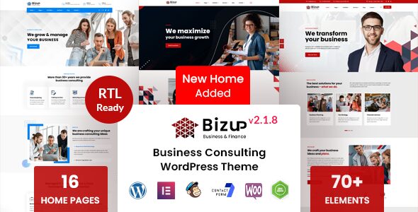 Bizup 2.1.8 – Business Consulting WordPress Theme