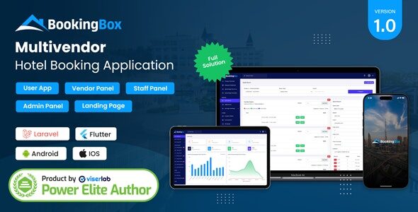 BookingBox 2.2 – Complete MultiVendor Hotel Booking Application SAAS