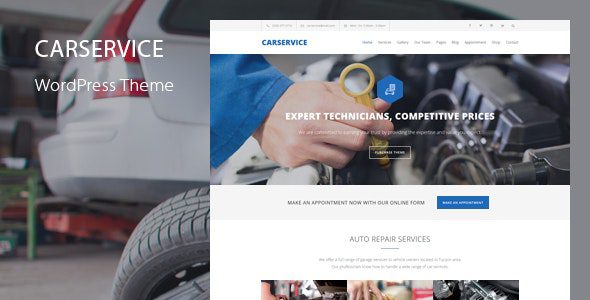 Car Service 7.8 – Auto Mechanic & Car Repair WordPress Theme