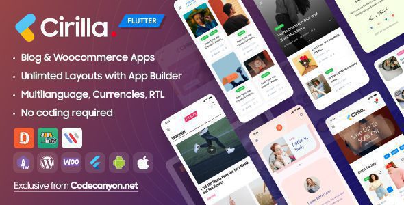 Cirilla 4.2.7 – Multipurpose Flutter App For WordPress & Woocommerce