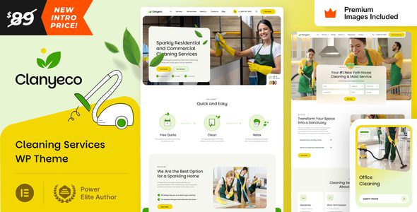 ClanyEco 21 – Cleaning Services WordPress Theme
