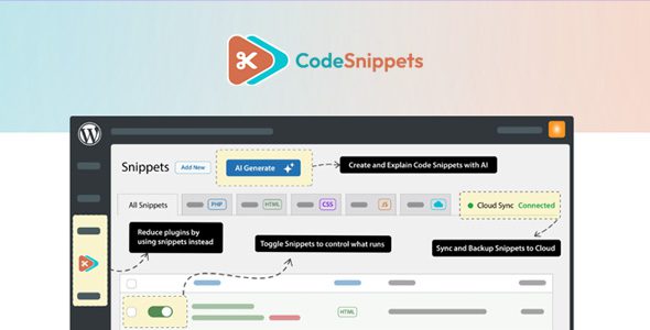 Code Snippets Pro 3.9.5 – WordPress Code Snippets Manager