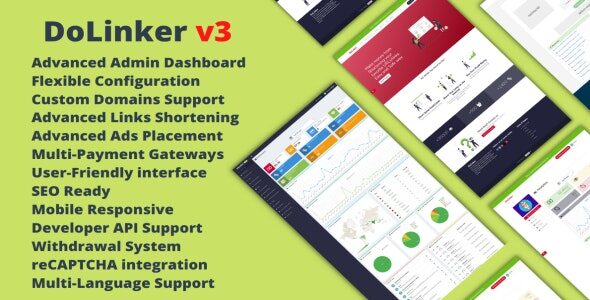 DoLinker 3.1.1 – Ultimate URL Shortener Platform (SaaS)