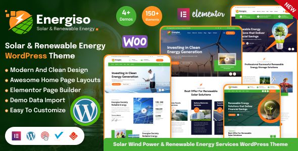 Energiso 1.4.5 – Solar Technology & Renewable Energy WordPress Theme