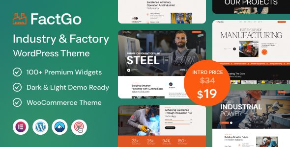FactGo 1.0.3 – Construction Factory & Industry WordPress Theme