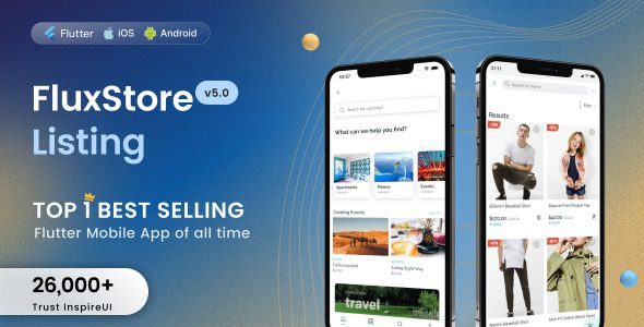 FluxStore Listing 5.6.0b – The Best Directory WooCommerce app by Flutter