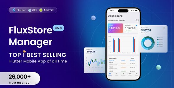 FluxStore Manager 5.6.0 – Vendor and Admin Flutter App for Woocommerce