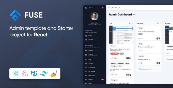 Fuse 8.3.8 – React 18+ Admin Template