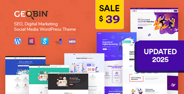 GeoBin 2.7.6 – SEO, Startup & SaaS WordPress Theme