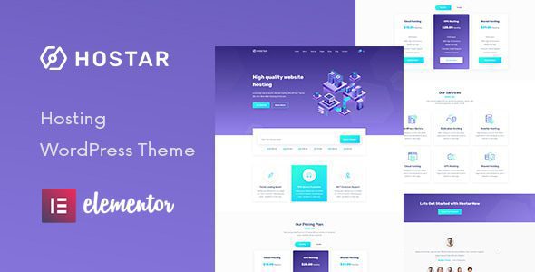 Hostar 1.0.6 – Web Hosting WordPress Theme