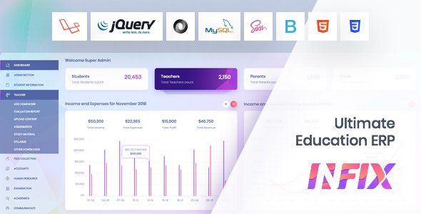 InfixEdu School 9.0.3 – School Management System Software