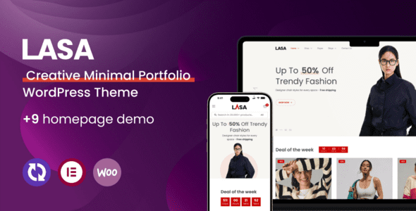 Lasa 1.1.5 – Creative Minimal WooCommerce WordPress Theme
