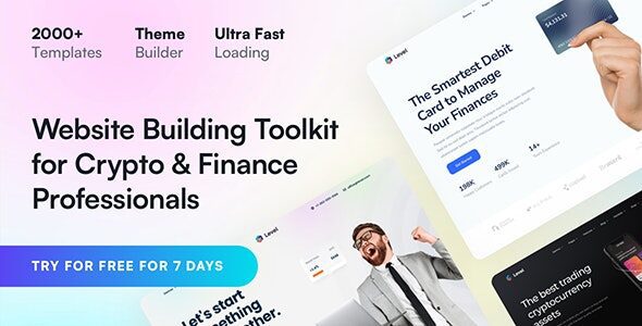 Level 3.0.5 – Financial Technology & Crypto WordPress Theme