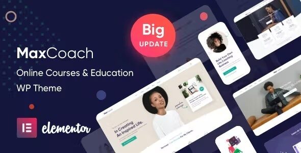 MaxCoach 3.3.0 – Online Courses, Personal Coaching & Education WP Theme