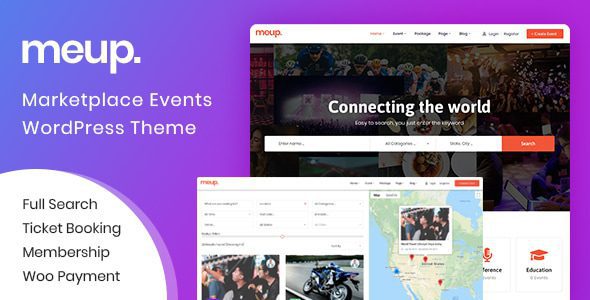 Meup 2.1.5 – Event Marketplace WordPress Theme