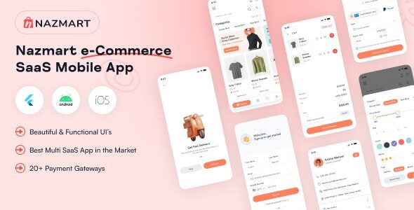 NazMart 1.0.2 – Tenant Shop Flutter Mobile App