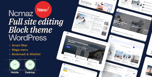 Ncmaz 2.0.2 – News Magazine Full Site Editing WordPress Block Theme