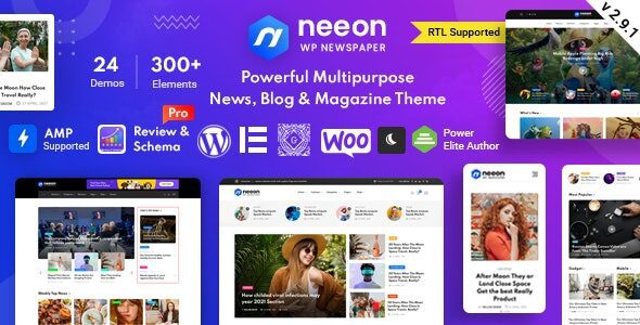 Neeon 3.1.1 – WordPress News Magazine Theme