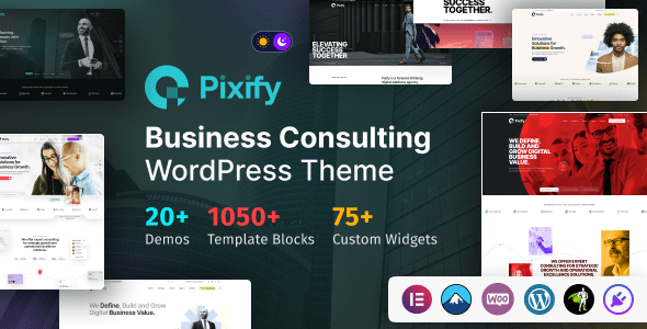 Pixify 1.0.1 – Business Consulting WordPress Theme