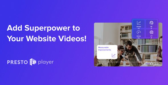 Presto Player Pro 3.0.2 – WordPress Video Player Plugin