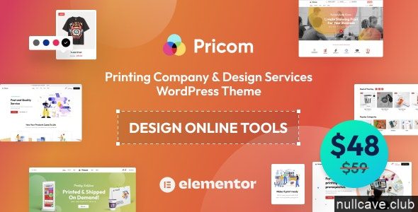 Pricom 1.8.1 – Printing Company & Design Services WordPress theme