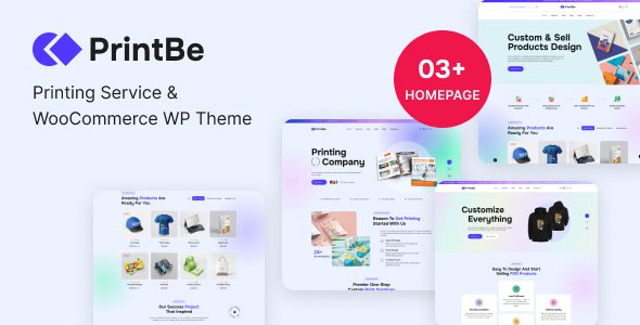 PrintBe 1.0.15 – Printing Service & WooCommerce WP Theme