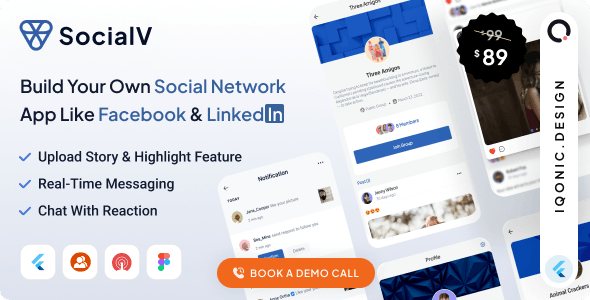 SocialV 7.3.0 – Social Network Flutter App with BuddyPress (WordPress) Backend