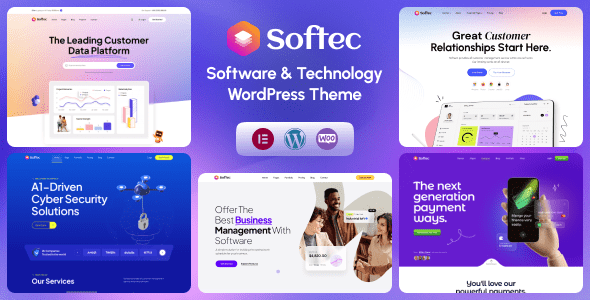 Softec 1.1.9 – Software & Technology WordPress Theme + RTL