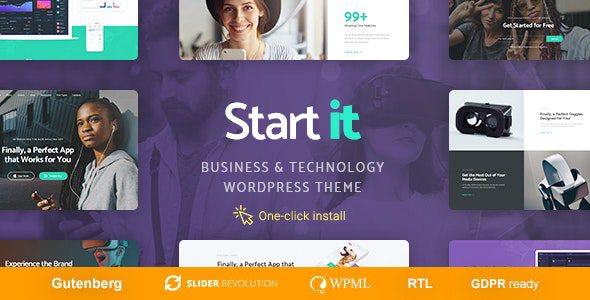 Start It 1.1.6 – Technology & Startup WordPress Theme