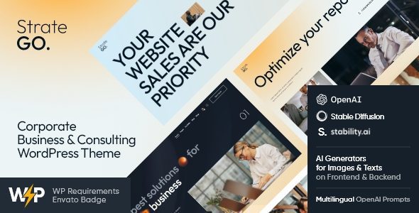 Stratego 1.4.0 – Corporate Business & Consulting WordPress Theme