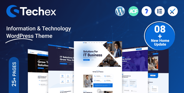 Techex 1.0.9 – IT Solutions & Technology WordPress Theme
