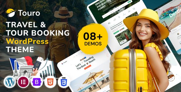Touro 1.0.0 – Travel & Tour Booking Agency WordPress Theme