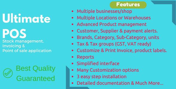 Ultimate POS 6.8 – Best ERP, Stock Management, Point of Sale & Invoicing application