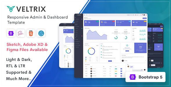 Veltrix 5.0.0 – Admin & Dashboard Template