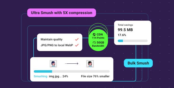 WP Smush Pro 3.23.4 – WordPress Image Optimization Plugin