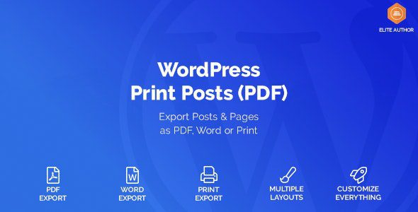 WordPress Print Posts & Pages (PDF) 1.5.12