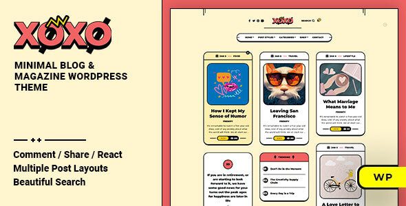 Xoxo 2.1.2 – Personal Blog & Magazine WordPress Theme